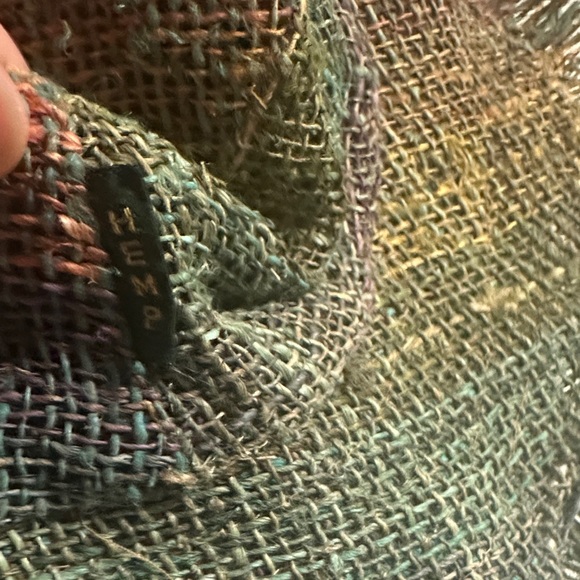 Woven Fringed Hemp Bucket Hat - Picture 4 of 14